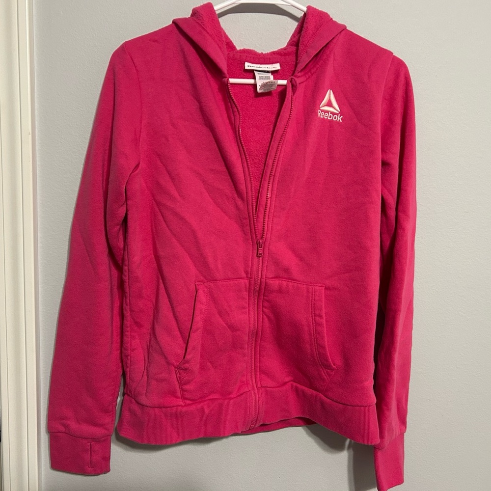 Reebok Pink Zip-Up Hoodie